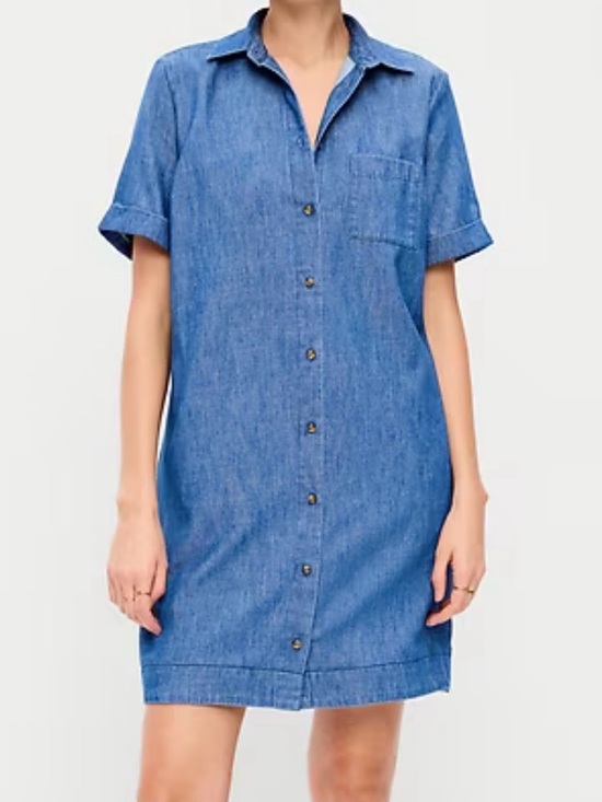 Old Navy Dresses & Skirts - ☀️Old Navy Chambray Button Down Mini Shirt Dress☀️